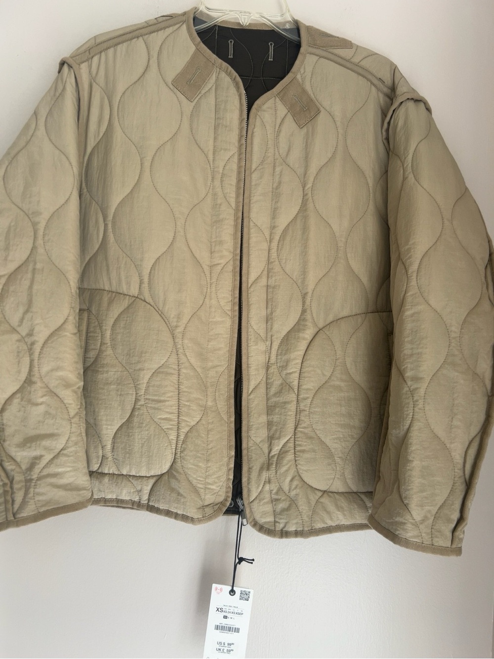 ZARA ZW Collection Reversible Quilted Jacket – NWT – XS - Picture 2 of 8